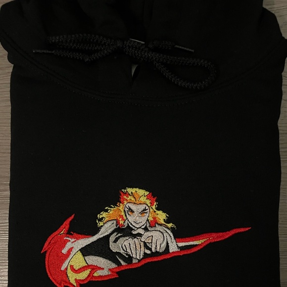 Rengoku black hoodie Demon slayer - Picture 3 of 7